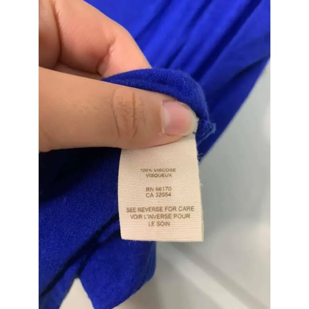 Free People Blue Tunic‎ asymmetrical top Size Small